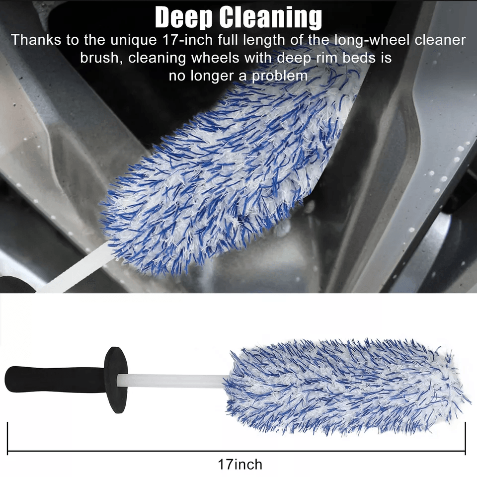 Tire Washing Clean Soft Bristle Cleaner Premium Car Alloy Wheel Cleaning Brush Tool For Deep Rim An 2