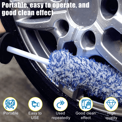 Tire Washing Clean Soft Bristle Cleaner Premium Car Alloy Wheel Cleaning Brush Tool For Deep Rim An 4