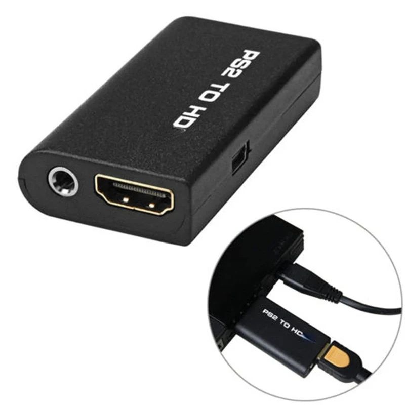 PS2 HDMI Adapter Upgrade To HD With AudioVideo SyncSupports 480i480p576i Display Modes Includes 35m 5