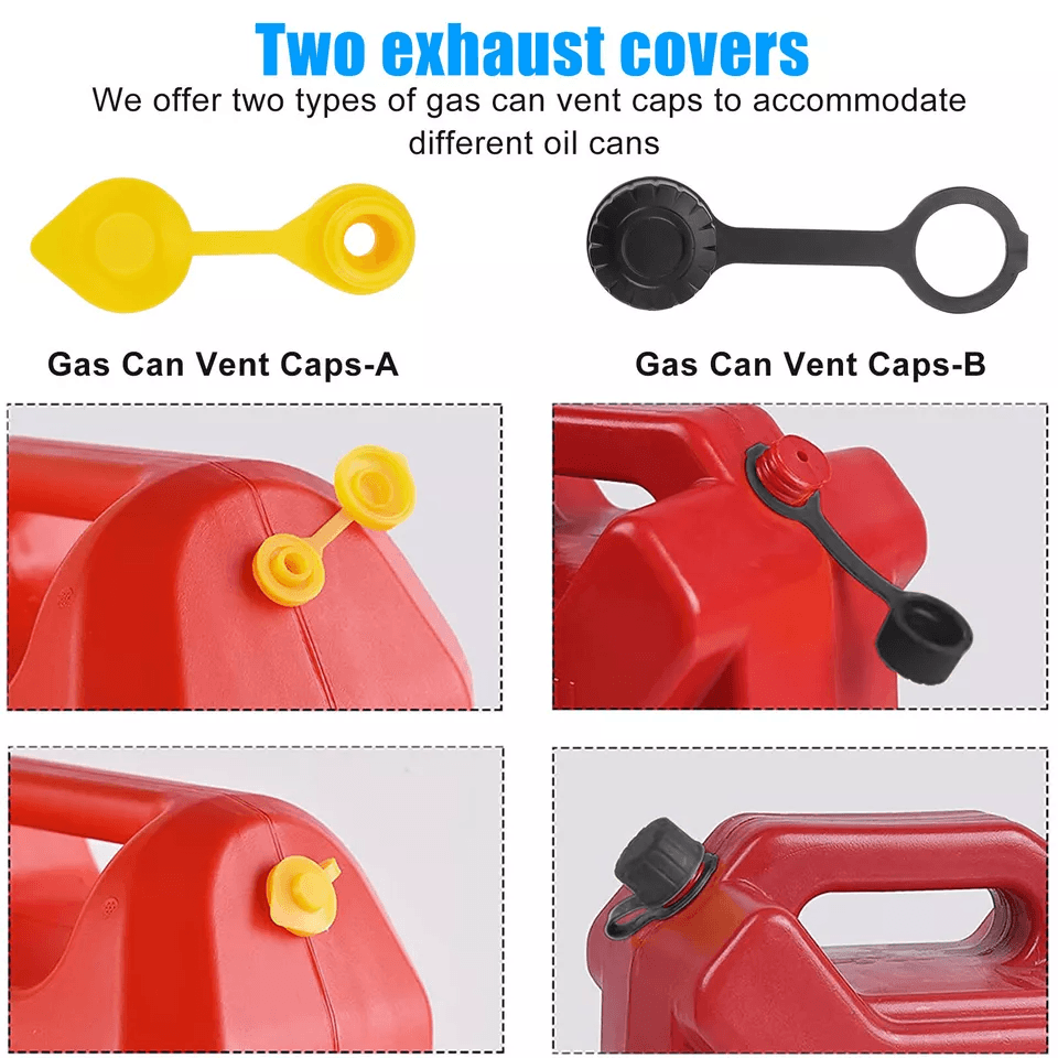 Replacement Gas Can Spout Nozzle Vent Kit Universal Fit For Plastic Gas Cans With Old Style Cap Dur 6
