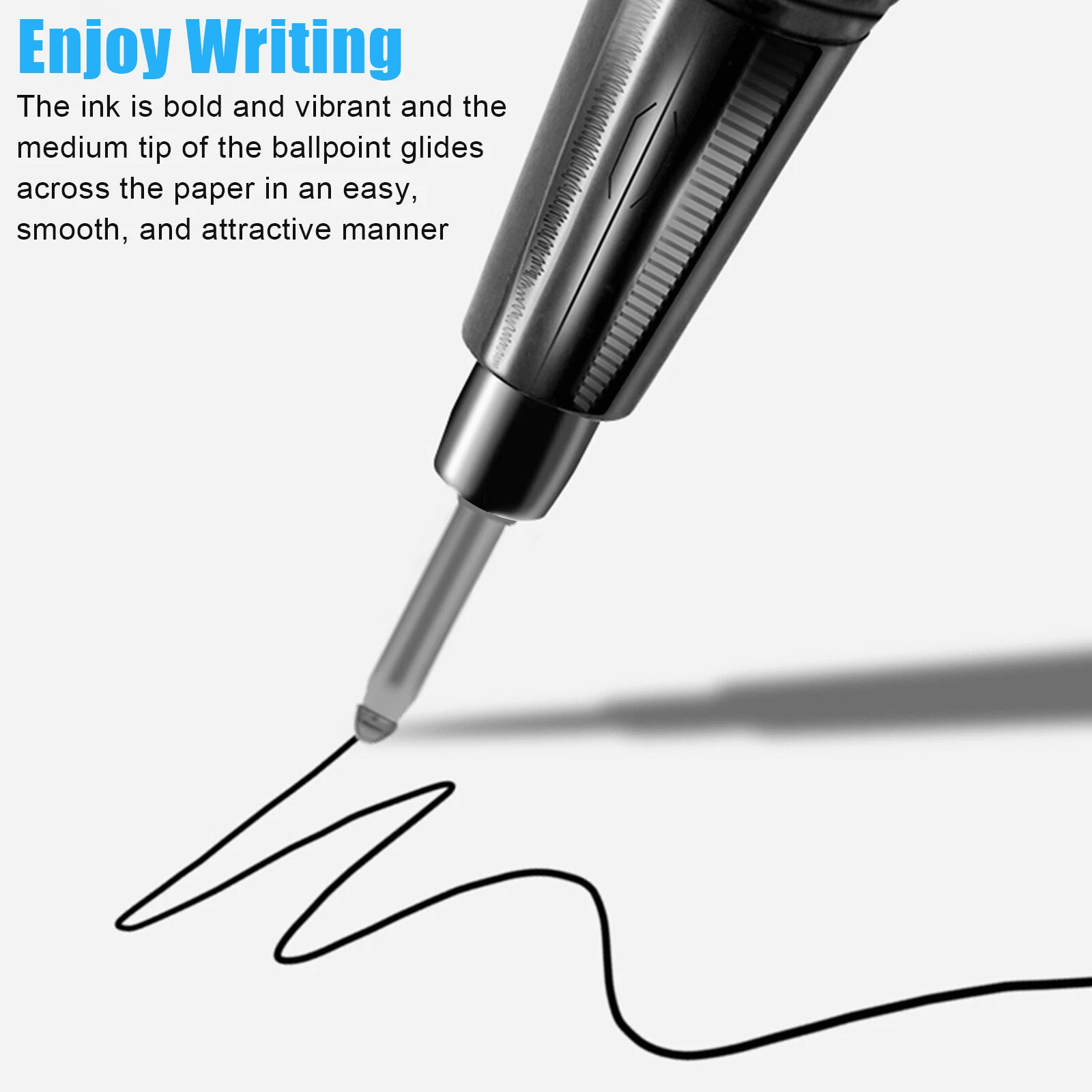 20Pcs Cross Style Ballpoint Pen Refills Black Ink 10mm Medium Point Smooth Writing Compatible With  3