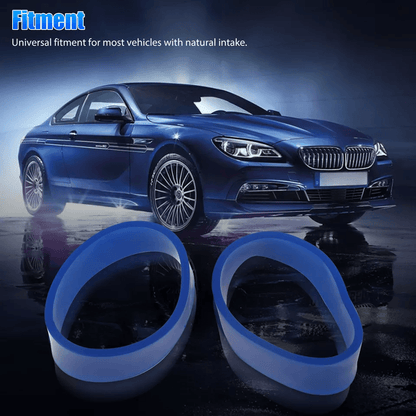 HighPerformance Universal Turbo Cold Air Intake Hose With Single Fan Fuel Mileage Enhancer  Gas Sav 1