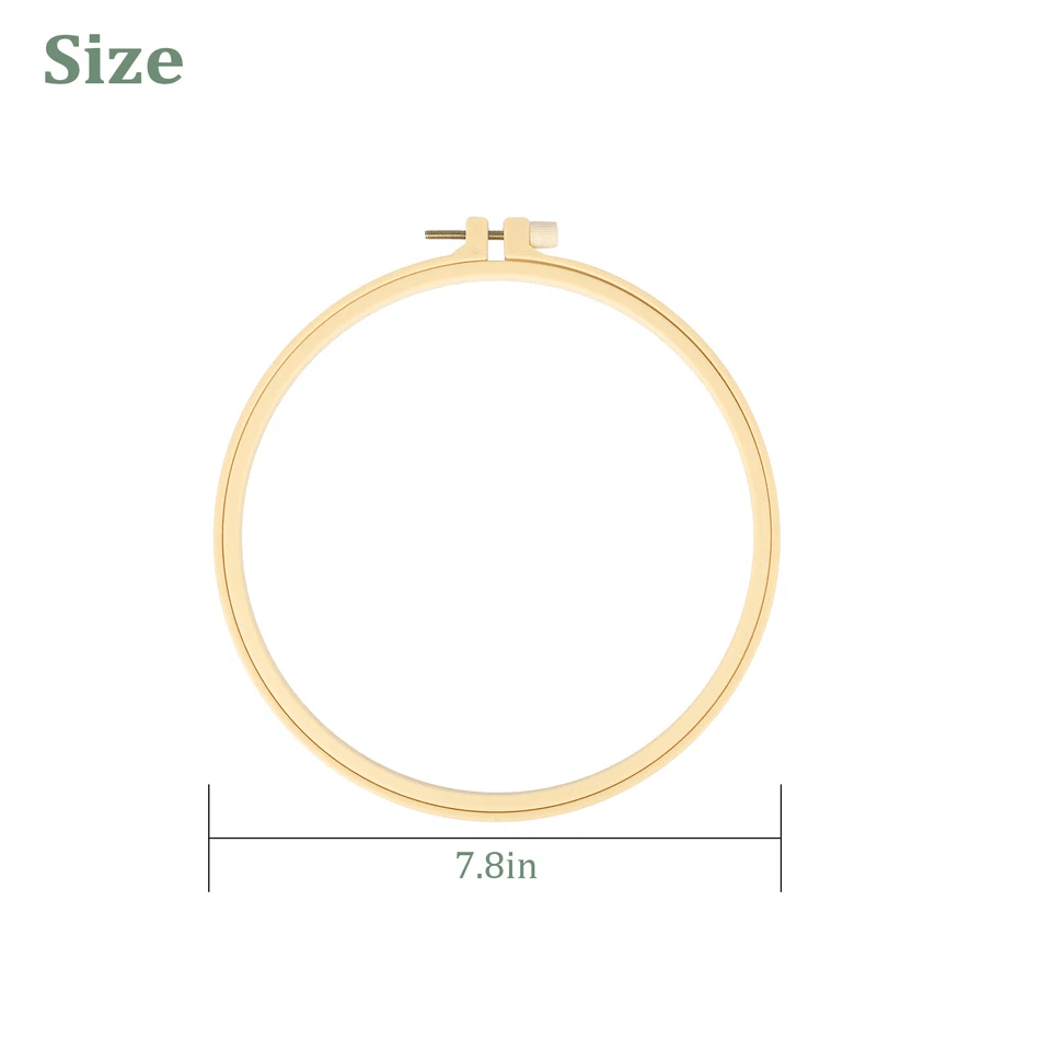 Beginner Cross Stitch Embroidery Starter Kit DIY Stamped Kits With Hoops Threads  Floral Patterns 6