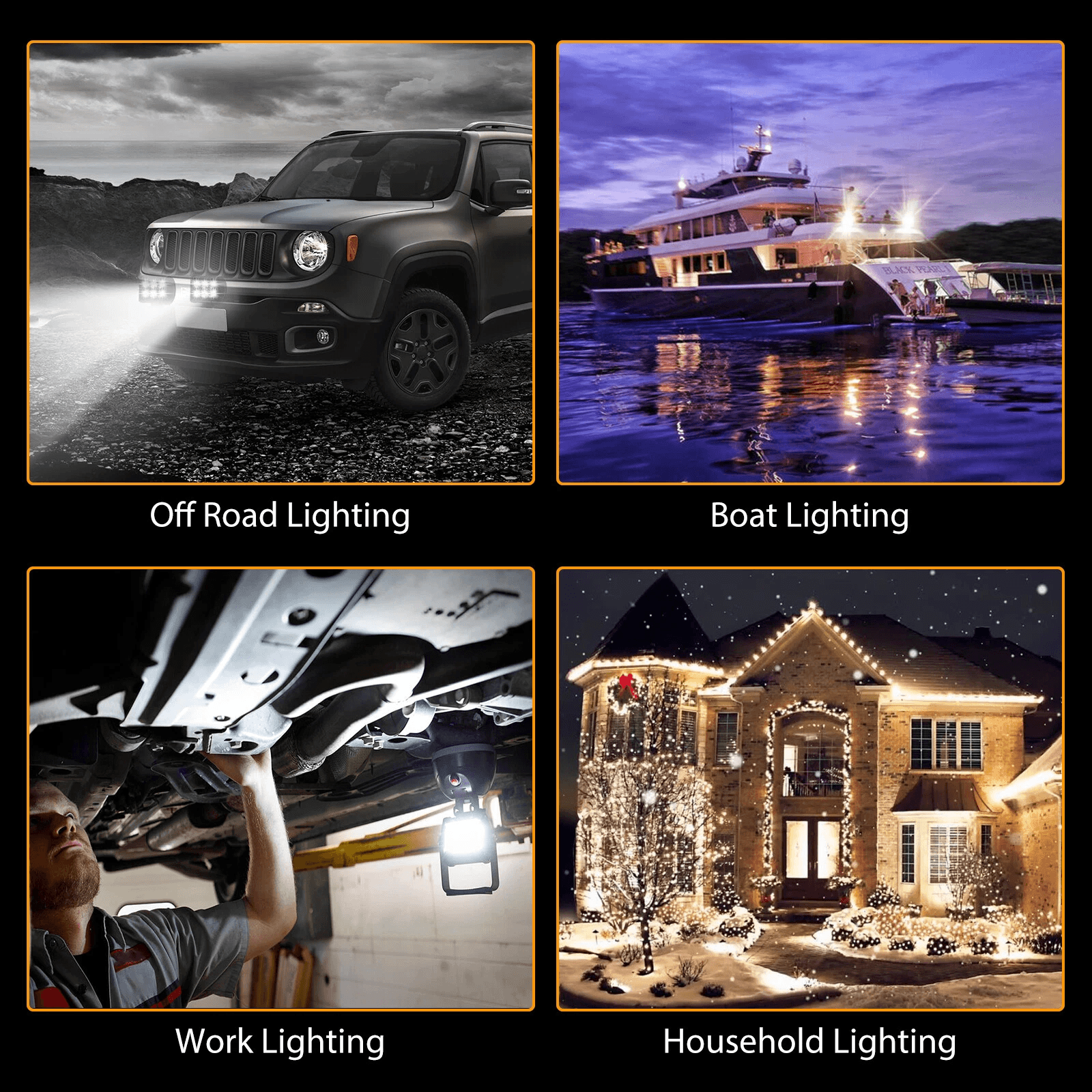 2x 4inch 18W LED Work Light Bar Spot Beam Pods Fog Driving Lamp For Offroad Truck SUV ATV UTV Jeep  4