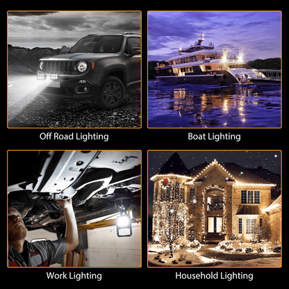 2x 4inch 18W LED Work Light Bar Spot Beam Pods Fog Driving Lamp For Offroad Truck SUV ATV UTV Jeep  4