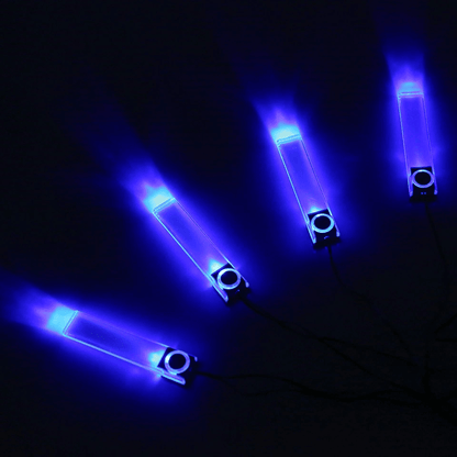 LED Interior Floor Decoration Lamp Blue Light Car Decorative Lights With USB Charge Adjustable Car  7