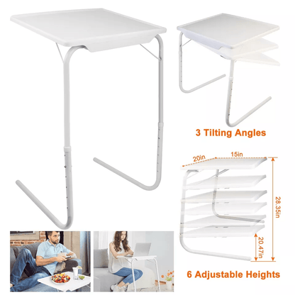 Folding Laptop TV Tray Desk Adjustable Portable Bed Mate Table For Dining Studying Gaming Or Work I 9