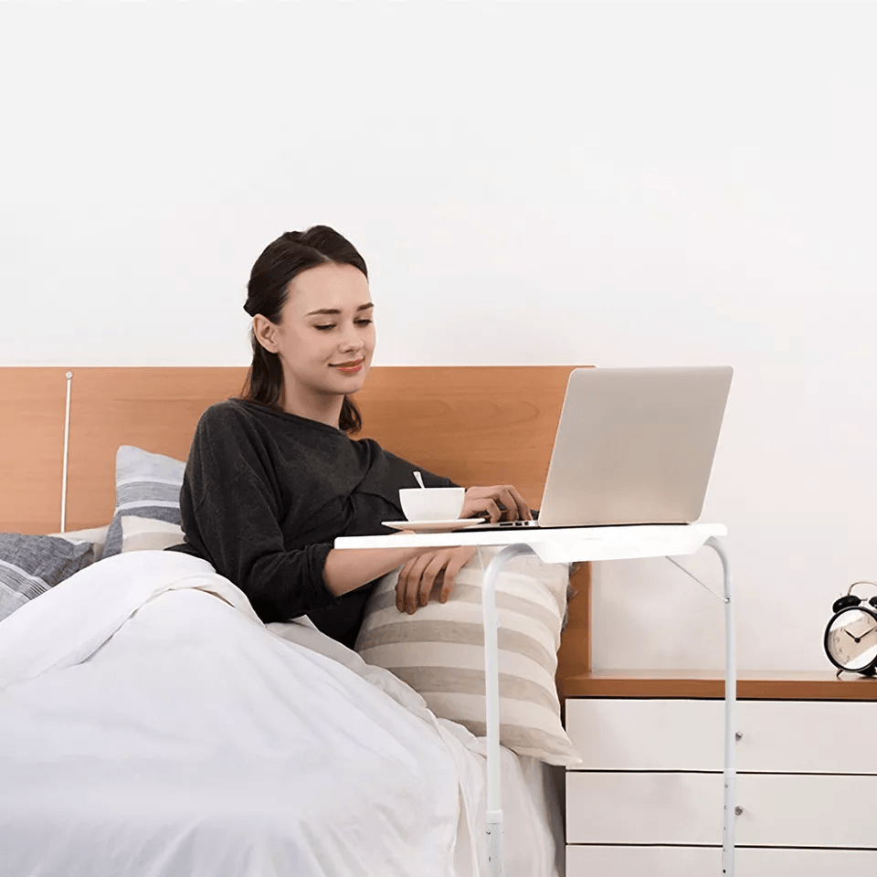Folding Laptop TV Tray Desk Adjustable Portable Bed Mate Table For Dining Studying Gaming Or Work I 10