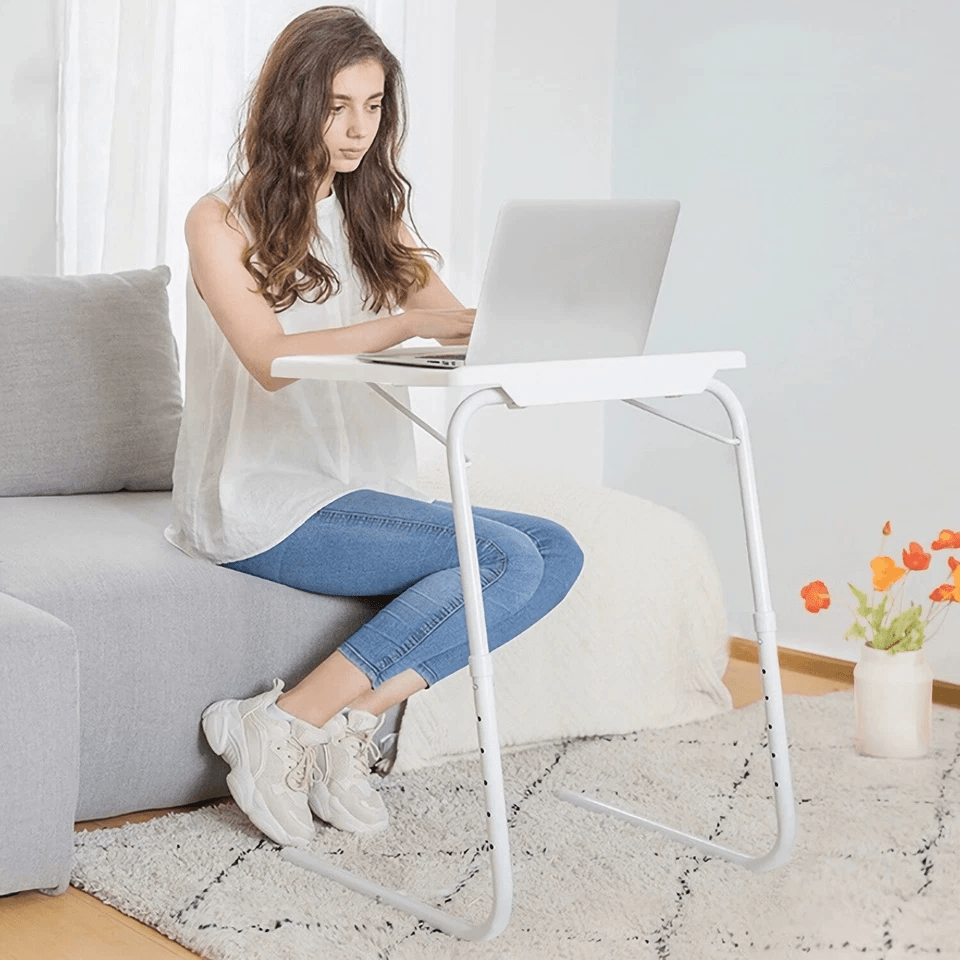 Folding Laptop TV Tray Desk Adjustable Portable Bed Mate Table For Dining Studying Gaming Or Work I 1