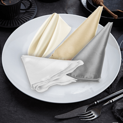 12Pcs Solid Satin Men Handkerchiefs Hanky Pocket Square Set Classic Vintage Plain Hankies For Suit  1