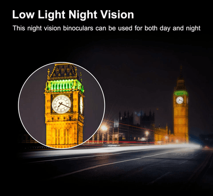 Compact Zoom Hunting Binoculars With Low Light Night Vision Telescope For Outdoor Travel With Case  5