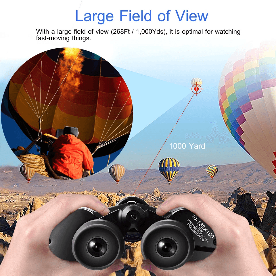 Compact Zoom Hunting Binoculars With Low Light Night Vision Telescope For Outdoor Travel With Case  2