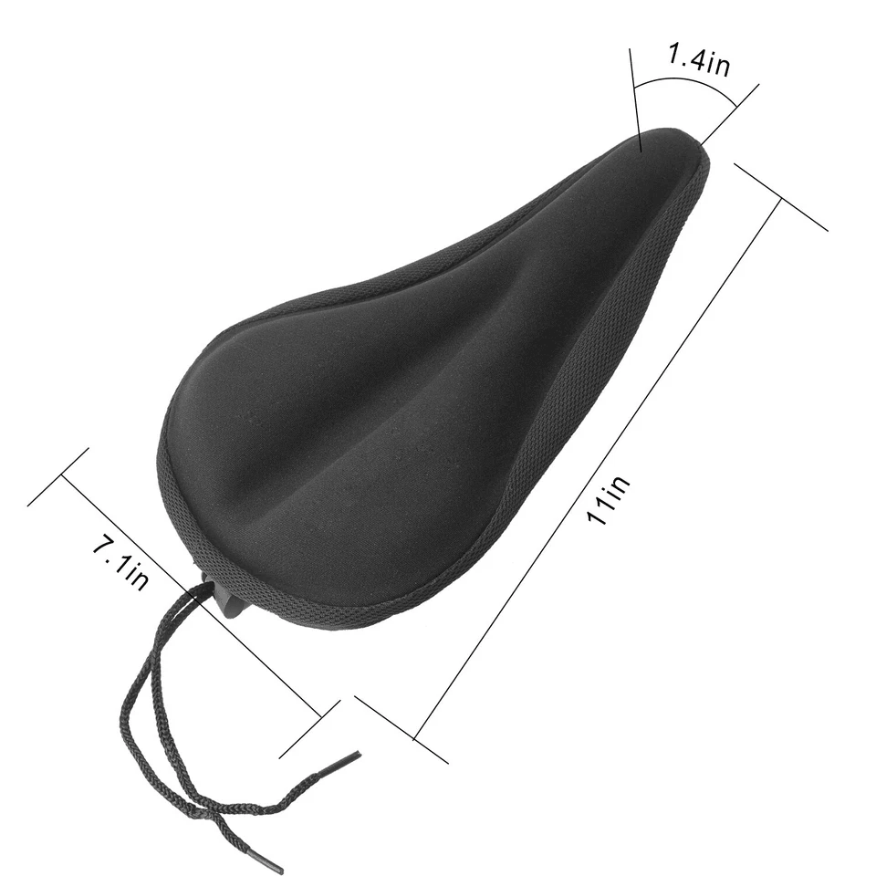 Soft Saddle Pad Cushion Cover Gel Silicone Seat For Mountain Bike Comfortable AntiSlip Bike Saddle  9