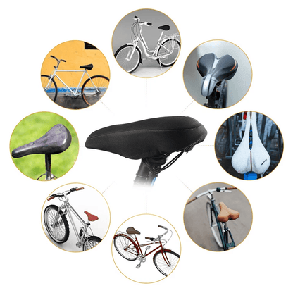 Soft Saddle Pad Cushion Cover Gel Silicone Seat For Mountain Bike Comfortable AntiSlip Bike Saddle  5