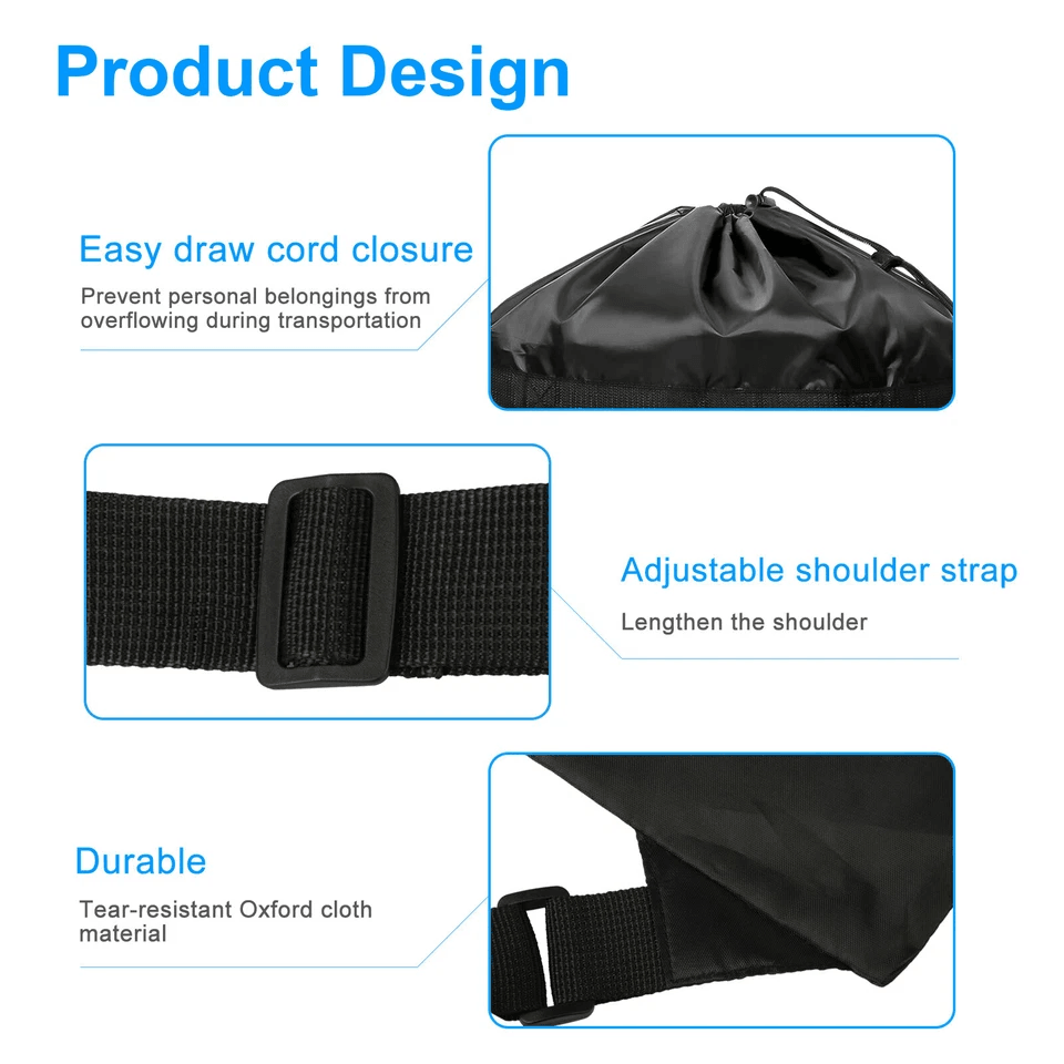 Heavy Duty Large Laundry Backpack Bag Shoulder Strap Luggage Storage With Drawstring Closure 5