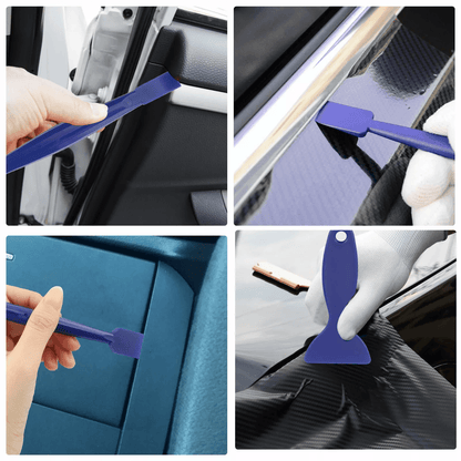 13PCS Car Window Tint Wrap Film Vinyl Cutting Kit Professional Squeegee Scraper Tools With Gloves F 3