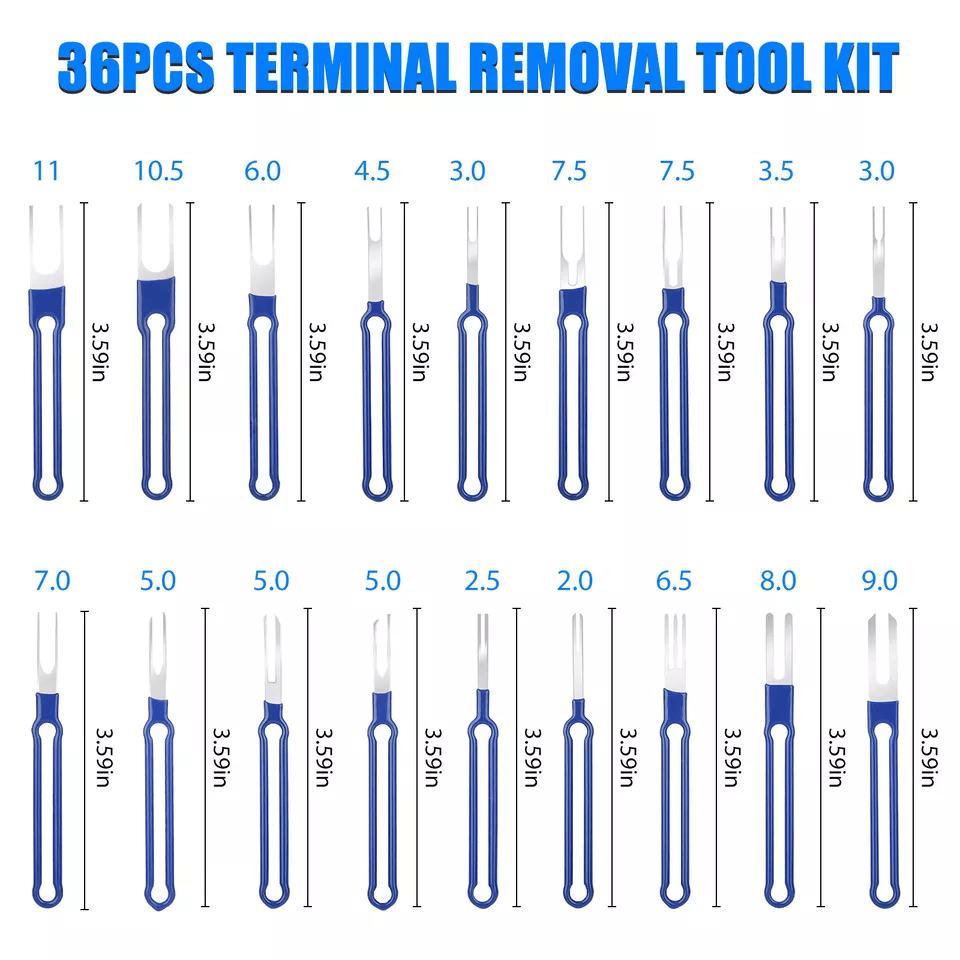 Electrical Wire Connector Terminal Pin Removal Ejector Tool Set For Auto Repair 3