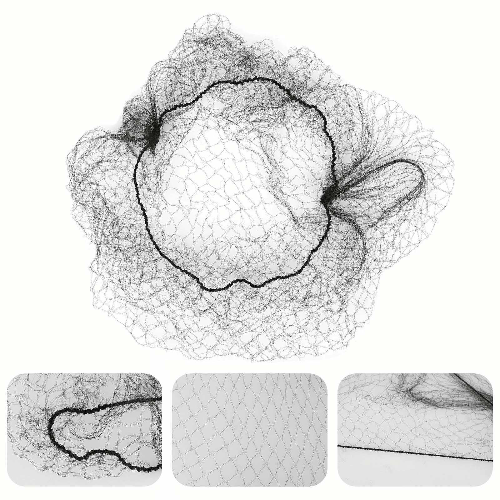 100X Invisible Hair Nets Bun Cover  Elastic Edge Mesh Hairnet Stretch Cap For Professional Use 3