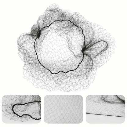 100X Invisible Hair Nets Bun Cover  Elastic Edge Mesh Hairnet Stretch Cap For Professional Use 3