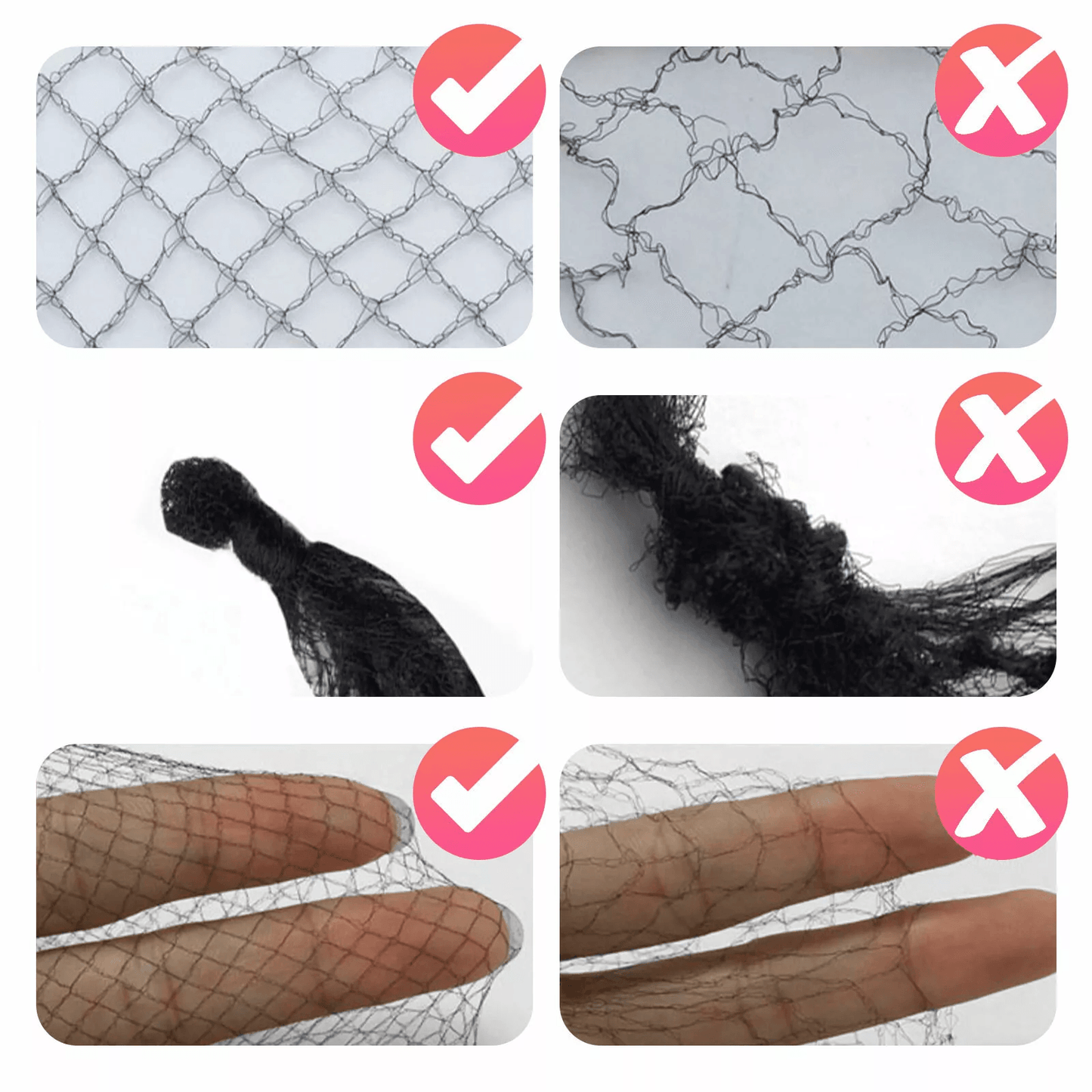 100X Invisible Hair Nets Bun Cover  Elastic Edge Mesh Hairnet Stretch Cap For Professional Use 5
