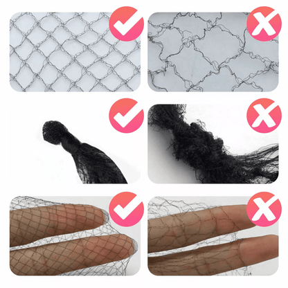 100X Invisible Hair Nets Bun Cover  Elastic Edge Mesh Hairnet Stretch Cap For Professional Use 5