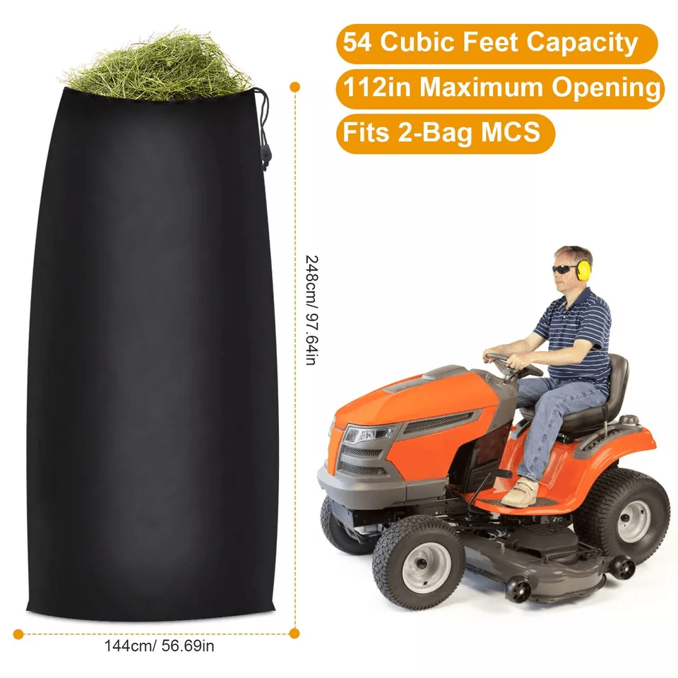 Lawn Tractor Leaf Bag For Riding Mower Universal Collection System Grass Catcher Bag For Yard Waste 4