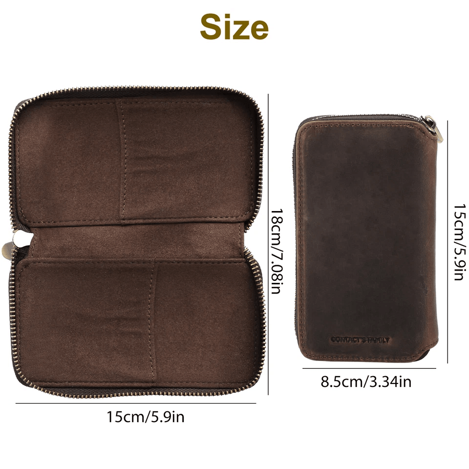 Leather Watch Storage Box Organizer Portable Travel Jewelry Display Case Pouch 5