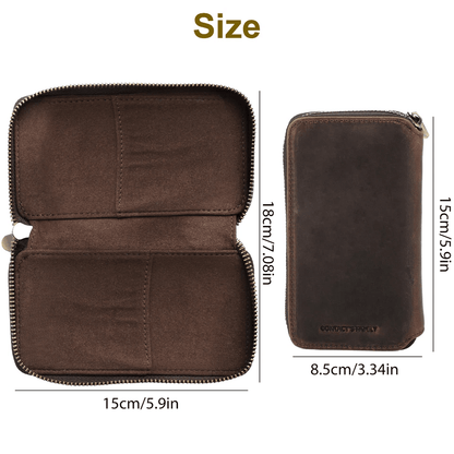 Leather Watch Storage Box Organizer Portable Travel Jewelry Display Case Pouch 5