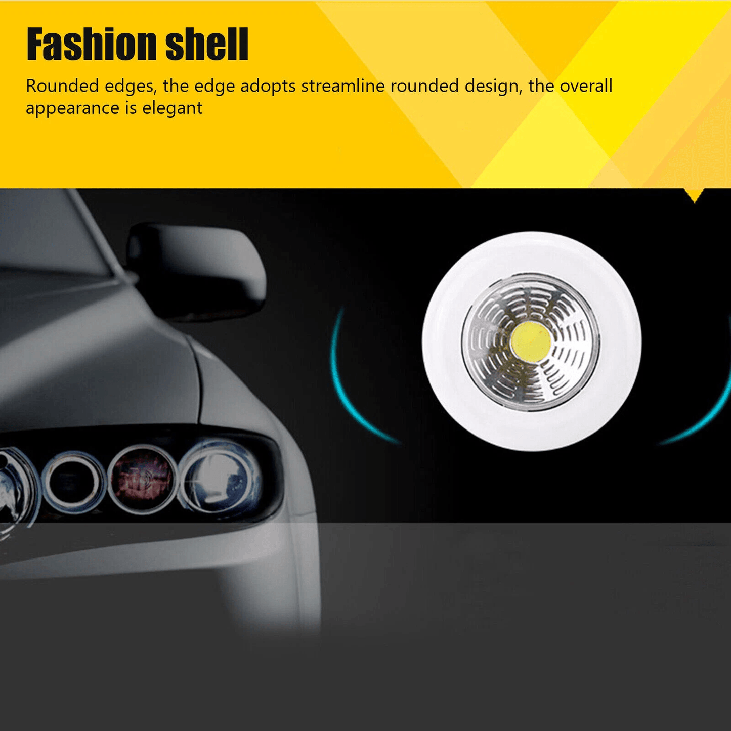 4X LED Closet Night Light Push OnOff Stick Wireless Cordless Battery Operated Tap Lamp For Cabinet  1