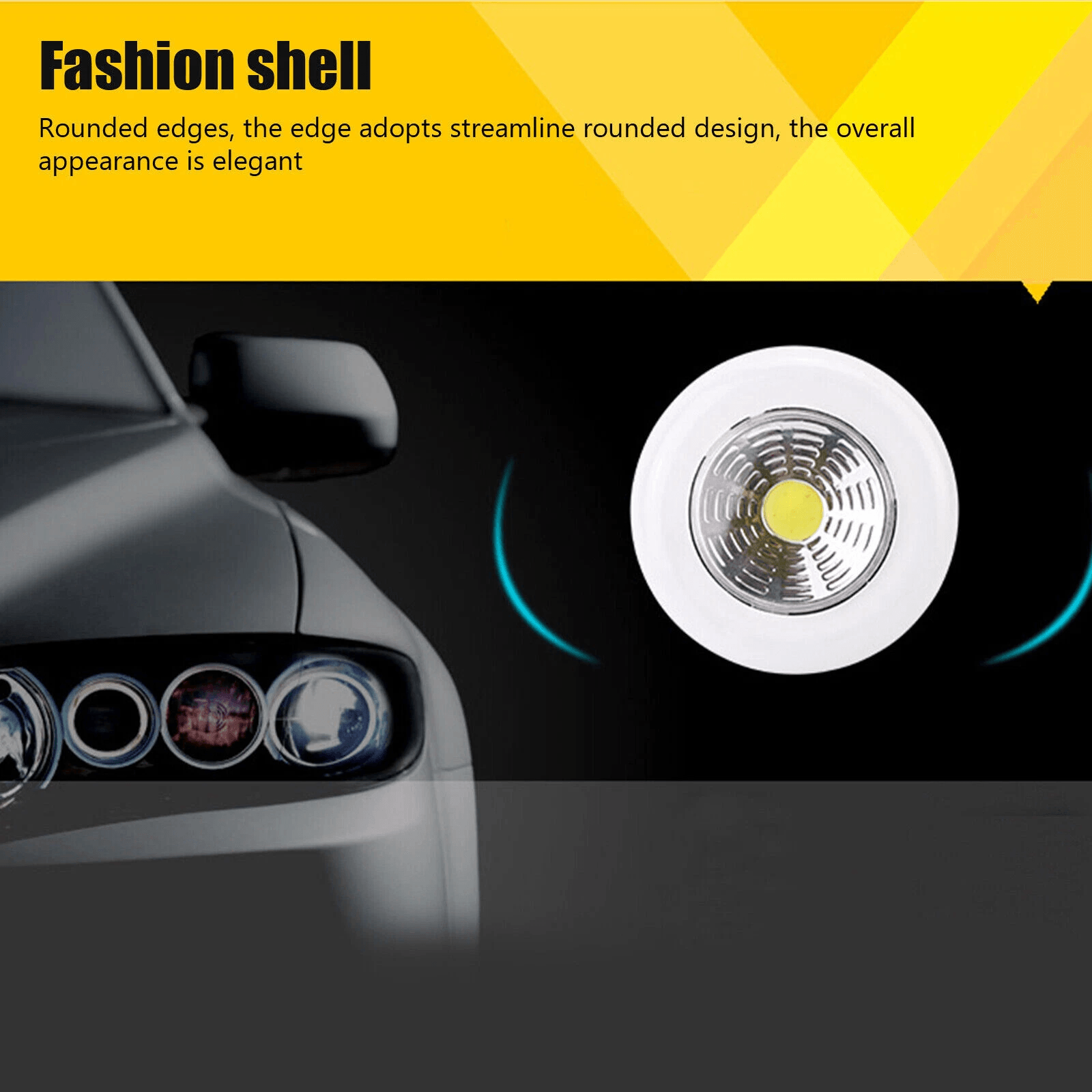 4X LED Closet Night Light Push OnOff Stick Wireless Cordless Battery Operated Tap Lamp For Cabinet  1