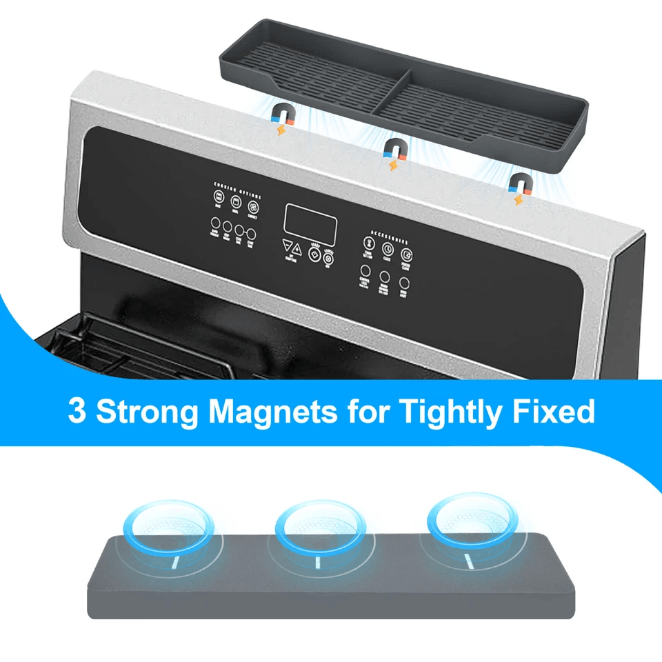 Silicone Magnetic Stove Top Shelf HeatResistant Kitchen Spice Rack Organizer 3