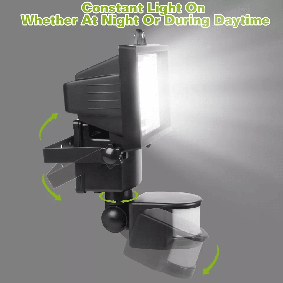 Waterproof LED Solar Powered Security Light Flood Motion Sensor Garden Lamp Outdoor Wall Light With 2