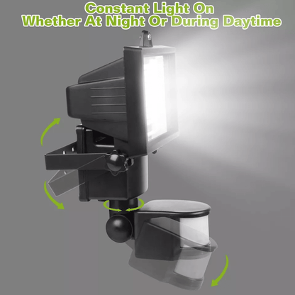 Waterproof LED Solar Powered Security Light Flood Motion Sensor Garden Lamp Outdoor Wall Light With 2