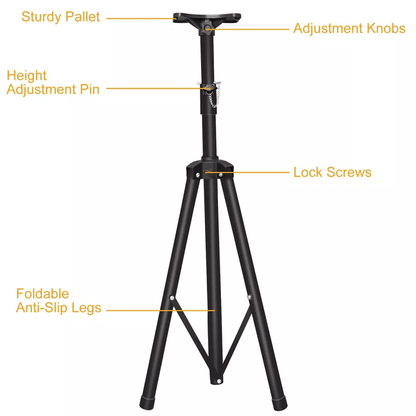 Heavy Duty Tripod Studio Monitor Speaker Stand Mount Adjustable Height  Foldable Design Load Capaci