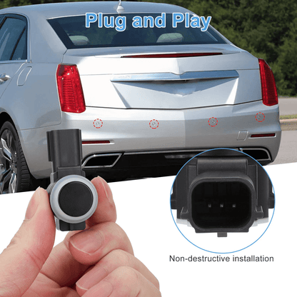 4Pcs Parking Assist Sensor 23428268 52050134 For Chevy Silverado Cadillac GMC  Front  Rear Bumper R 1