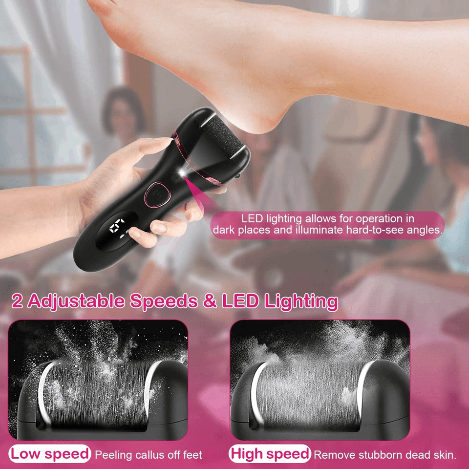 Electric Foot Grinder File Callus  Dead Skin Remover Pedicure Tool Rechargeable Kit For Smooth Feet 3