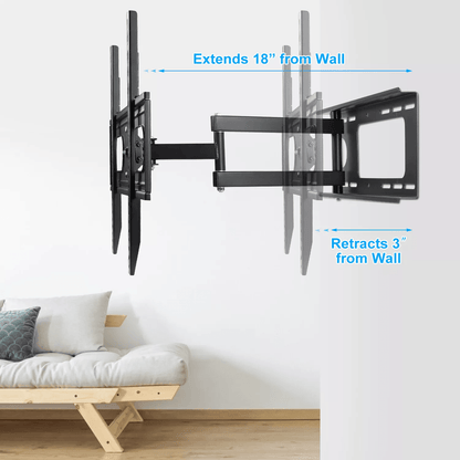 Universal Full Motion TV Wall Mount Bracket LED LCD Flat Panel Tilt  Swivel 3