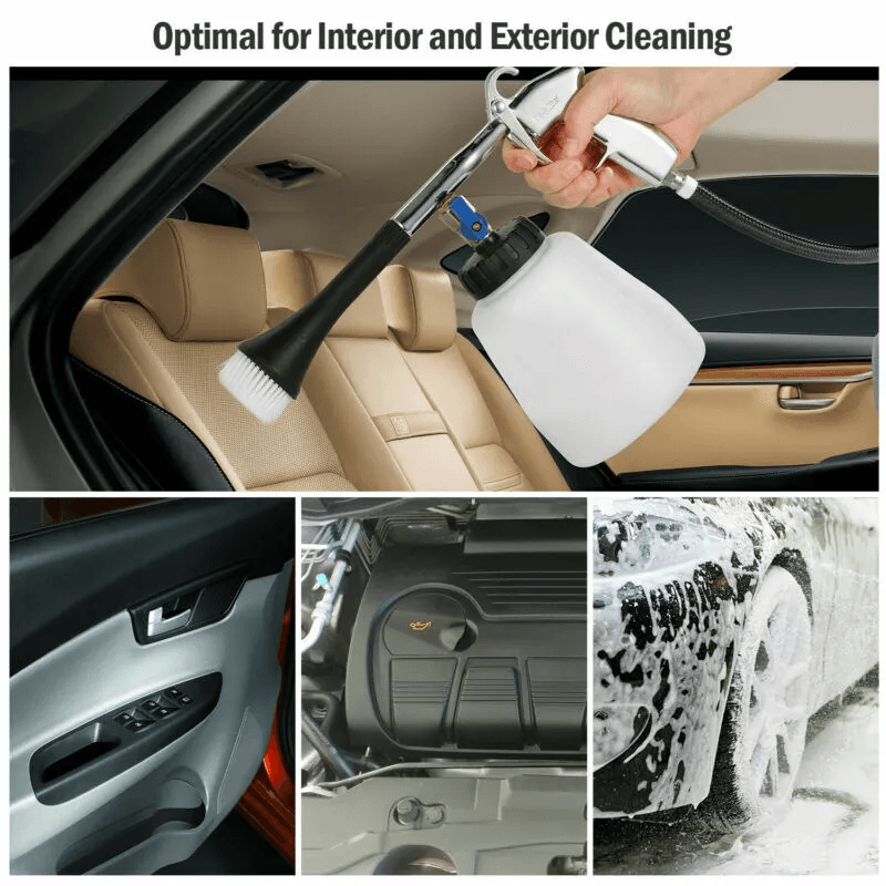 Car High Pressure Cleaning Gun Air Pulse Tool Interior Exterior Surface Detailing Sprayer With Tank 4