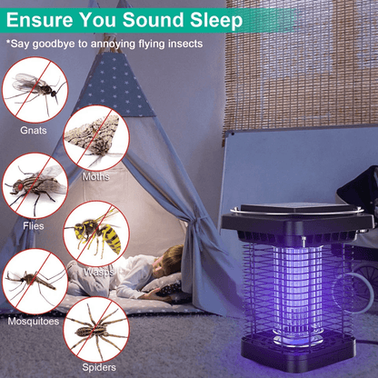 Solar Powered Mosquito Zapper Indoor  Outdoor Fly Bug Insect Killer Trap Lamp 4