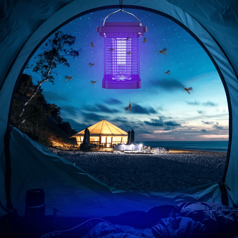 Solar Powered Mosquito Zapper Indoor  Outdoor Fly Bug Insect Killer Trap Lamp 6