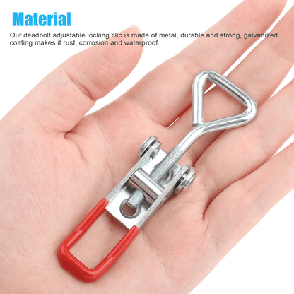 2PCS Heavy Duty Toggle Latch Catch Adjustable Lock Clamp Clip AntiRust Fastener For Toolboxes Cases 4