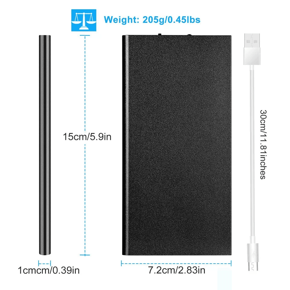 2 PACK 20000mAh Power Bank USB Battery Pack For Heated Vest Jacket Scarf 6