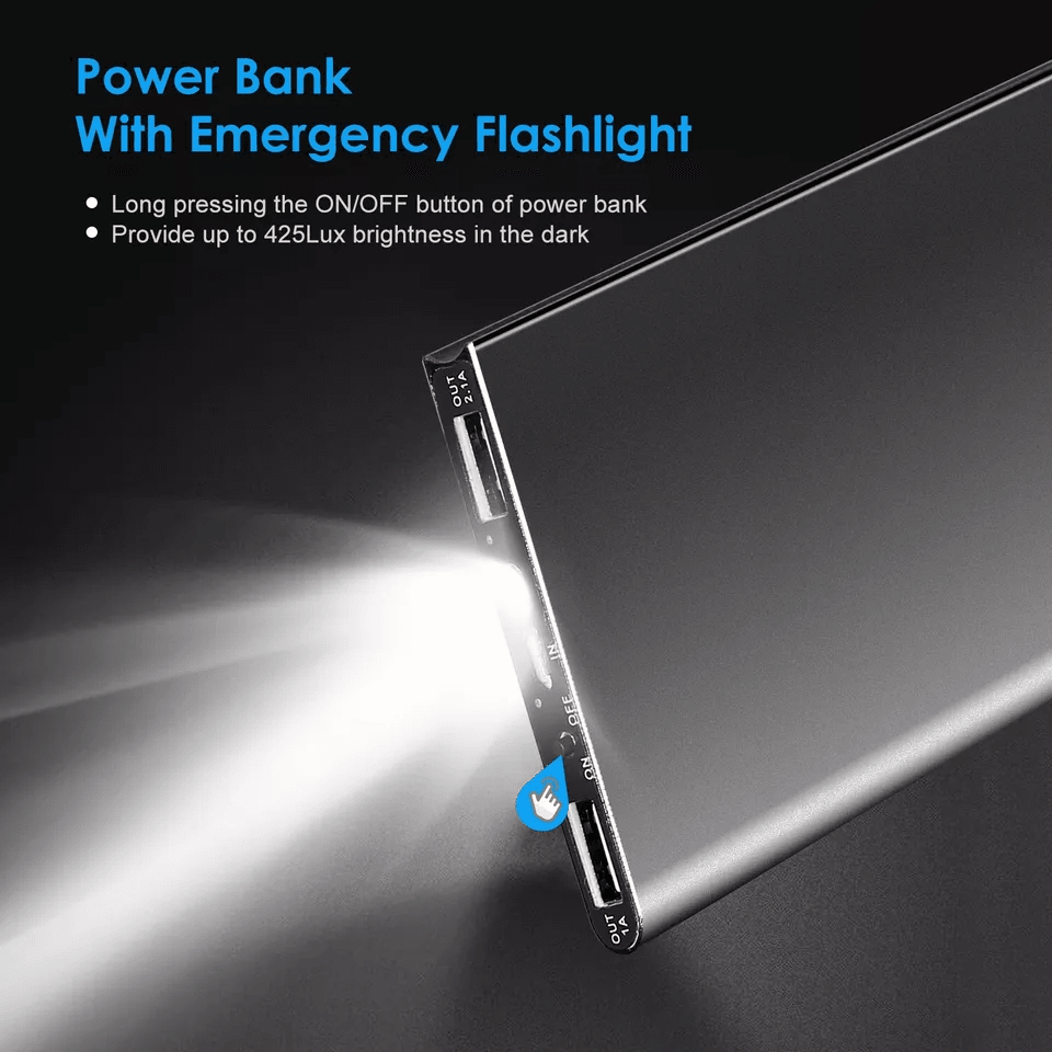 2 PACK 20000mAh Power Bank USB Battery Pack For Heated Vest Jacket Scarf 4