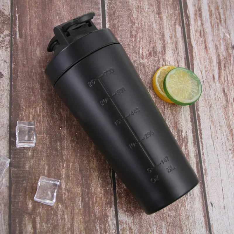 Premium Protein Shaker Bottle Stainless Steel Sports Water Cup For Gym Workouts  Nutrition Anti Lea 4