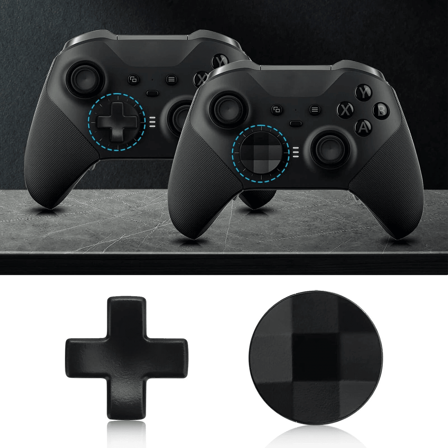 Replacement Metal D Pads And Paddles Kit For Xbox One Elite Controller Series Stainless Steel Butto 2
