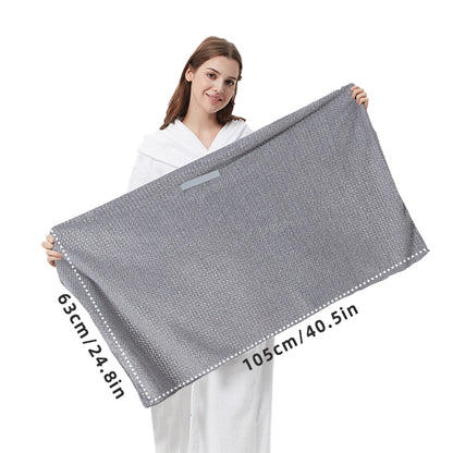 Extra Large Microfiber Hair Towel WrapUltra Absorbent Quick Dry Turban With Elastic Band 1