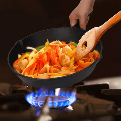 Cast Iron Skillet Set PreSeasoned 3 Piece NonStick OvenSafe Frying Pan Set For Kitchen Grill Or Cam 4