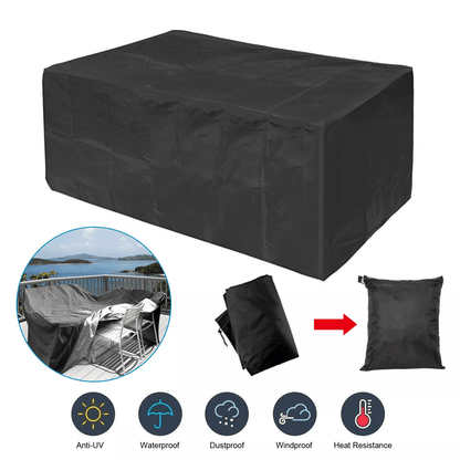Waterproof Garden Patio Furniture Cover  Heavy Duty 210D Oxford Rectangular Outdoor Table Chair Pro 9