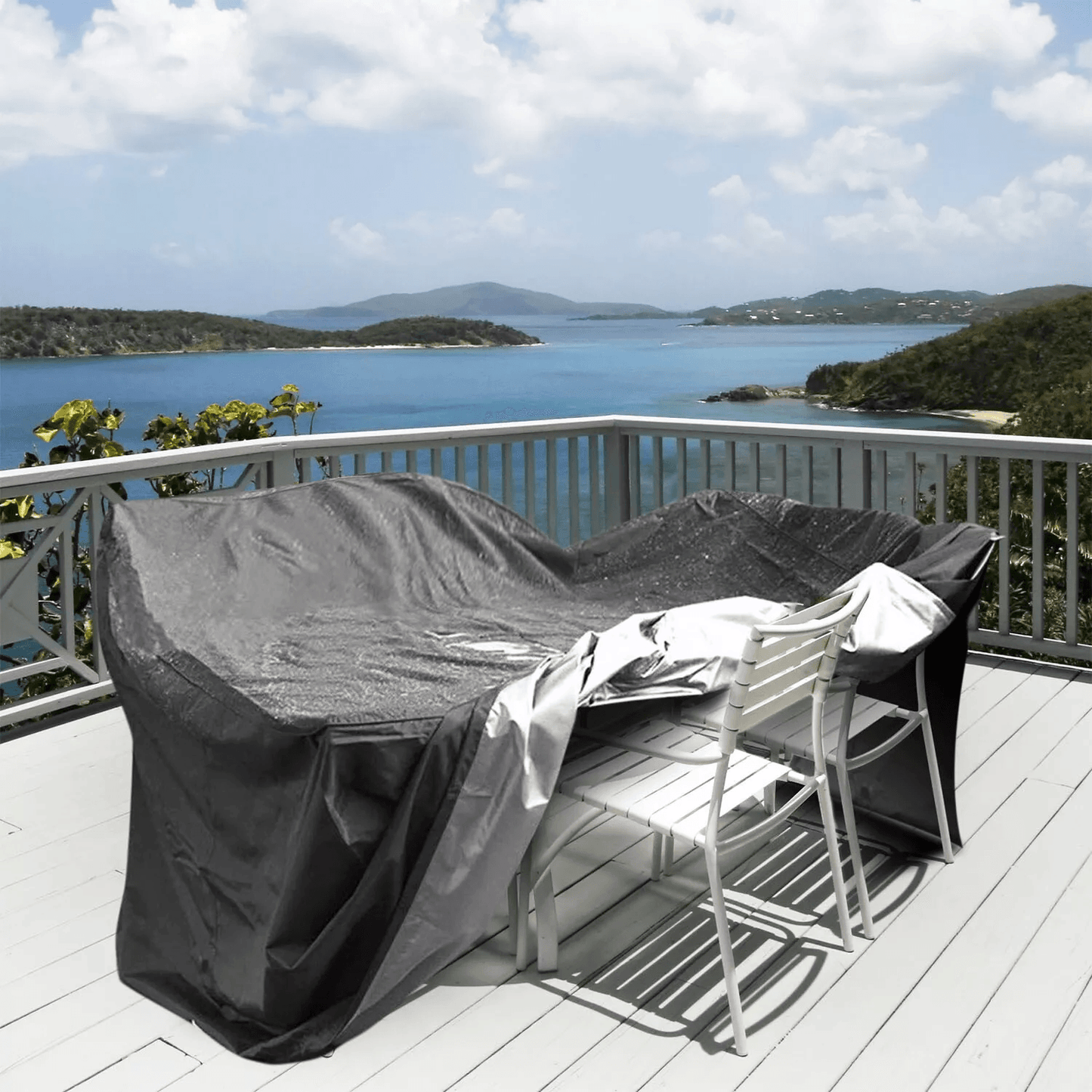 Waterproof Garden Patio Furniture Cover  Heavy Duty 210D Oxford Rectangular Outdoor Table Chair Pro 4