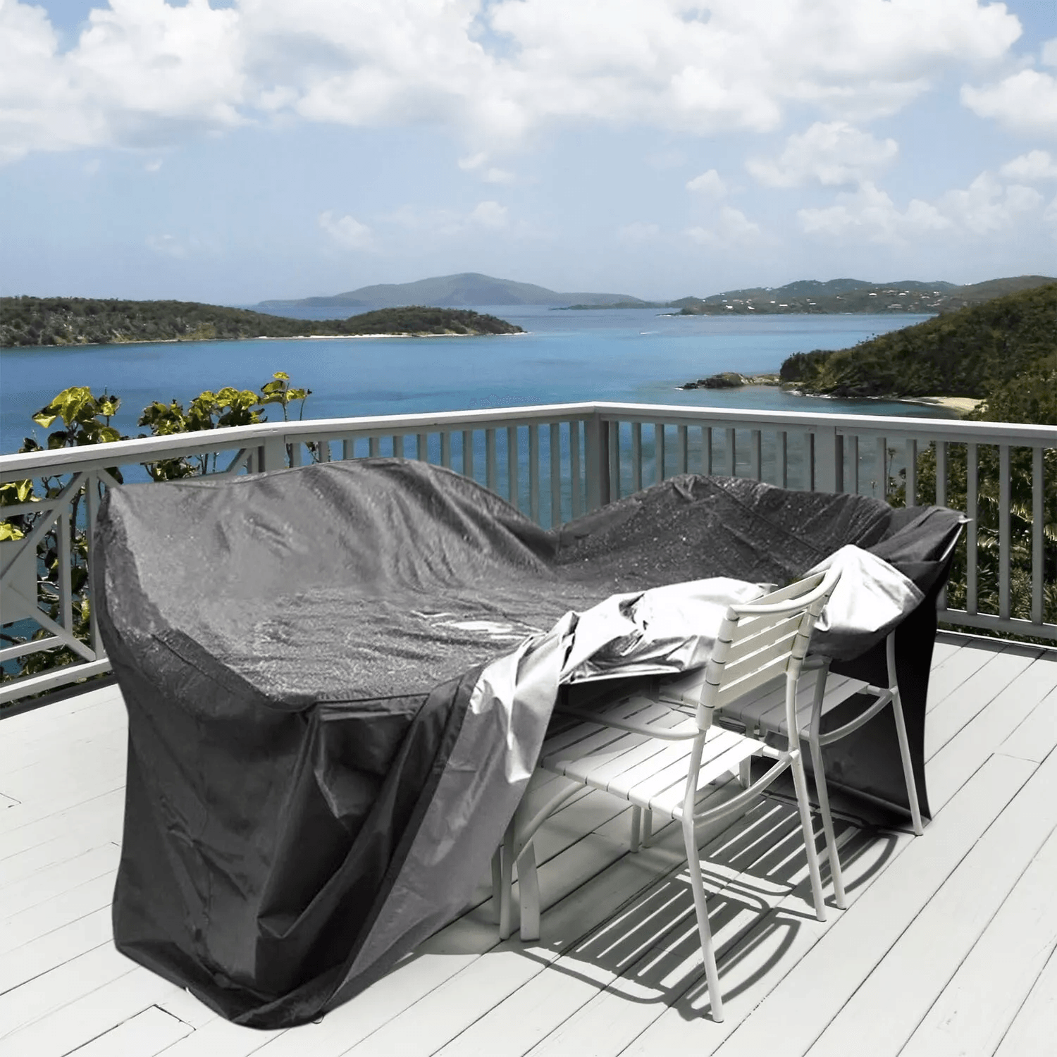 Waterproof Garden Patio Furniture Cover  Heavy Duty 210D Oxford Rectangular Outdoor Table Chair Pro 4